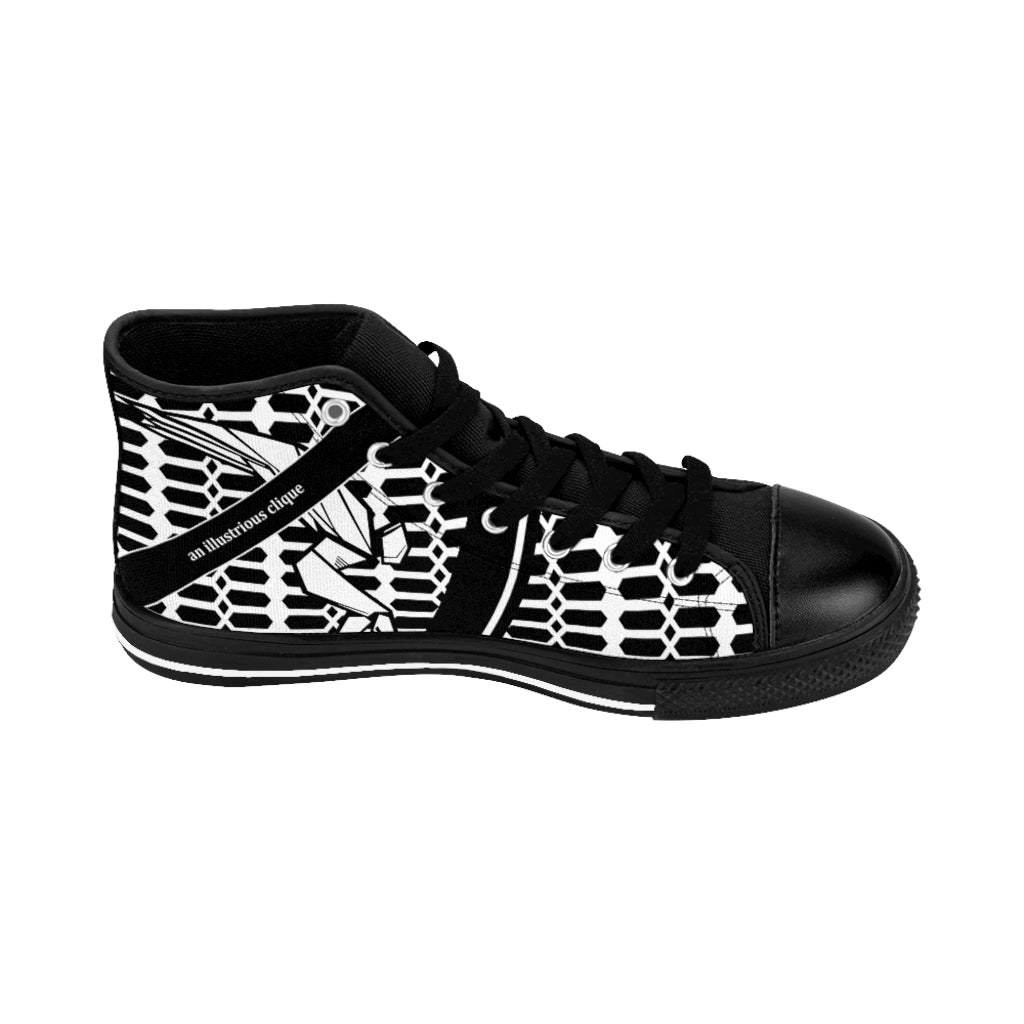 AIC'S Grid High-Top Sneaker BLK545