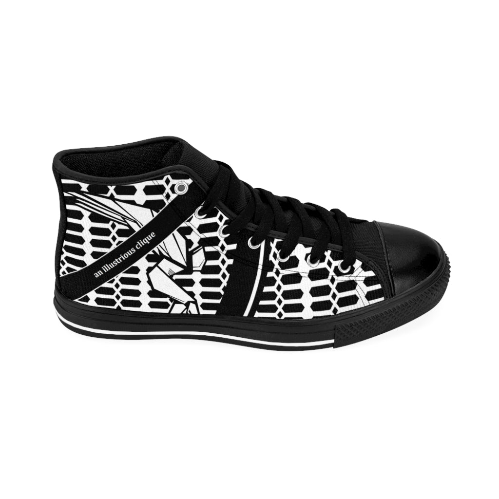 AIC'S Grid High-Top Sneaker BLK545